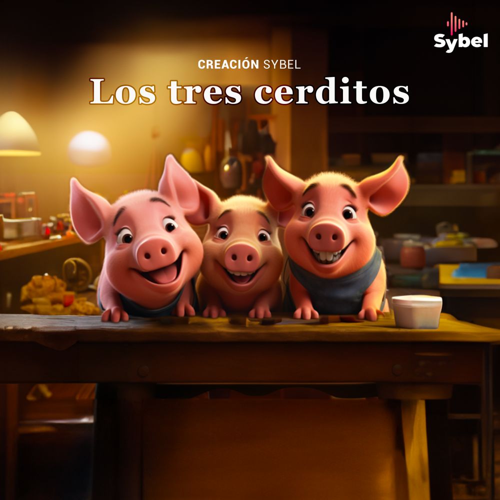 Serie Los tres cerditos, disponible en Sybel